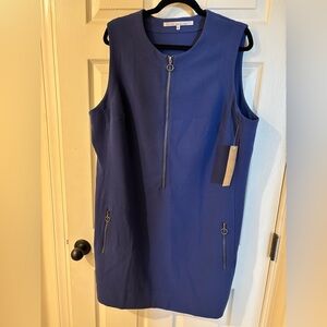 RACHEL Rachel Roy Blue Midi Dress 2X